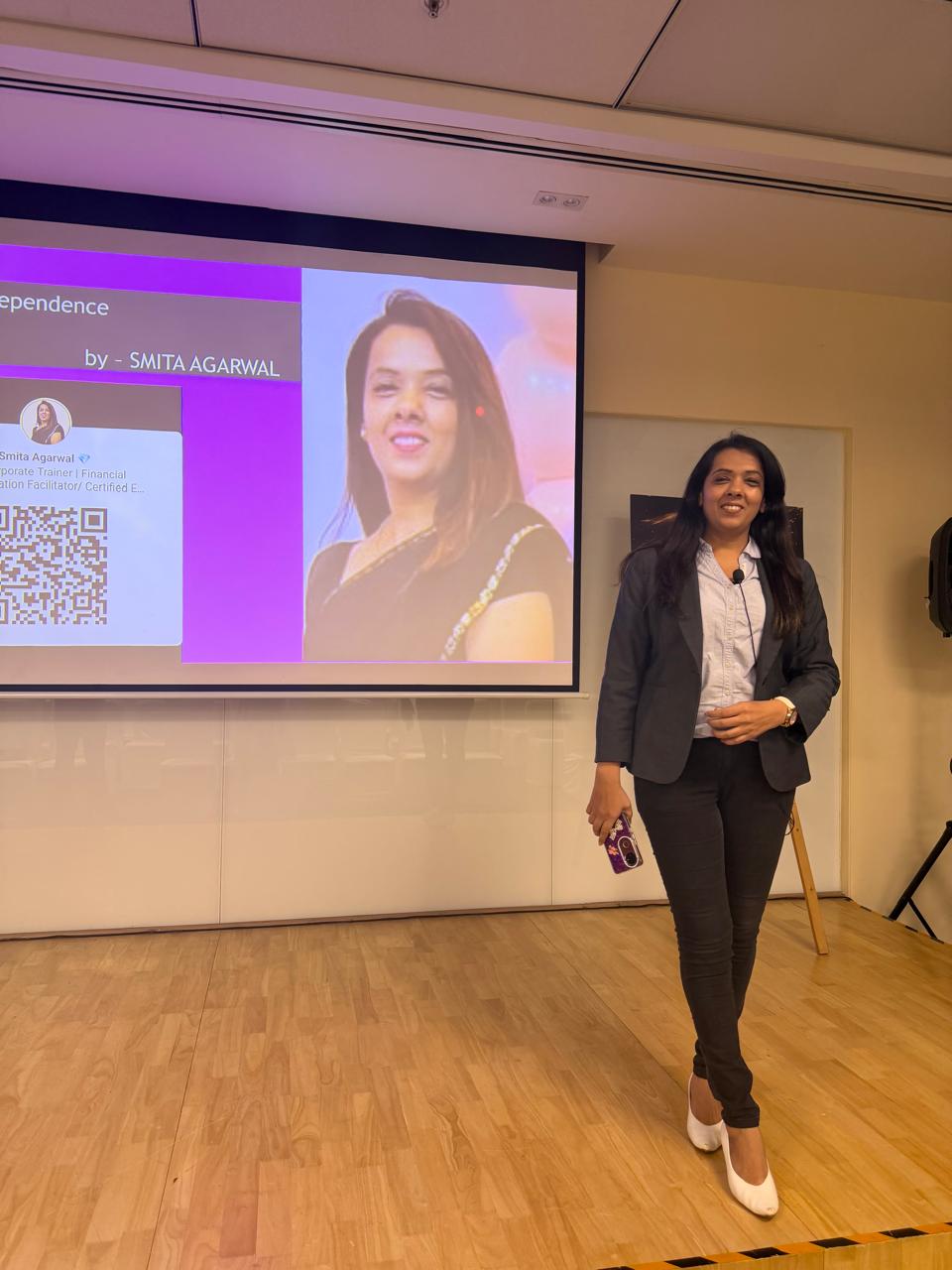 On stage — Financial Freedom for every woman