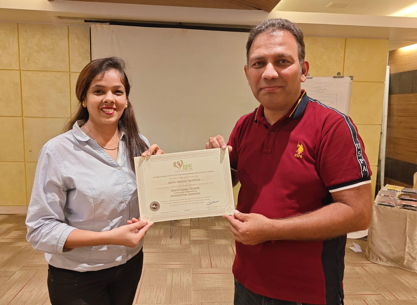 Certified Professional Trainer — IIPE, Canada