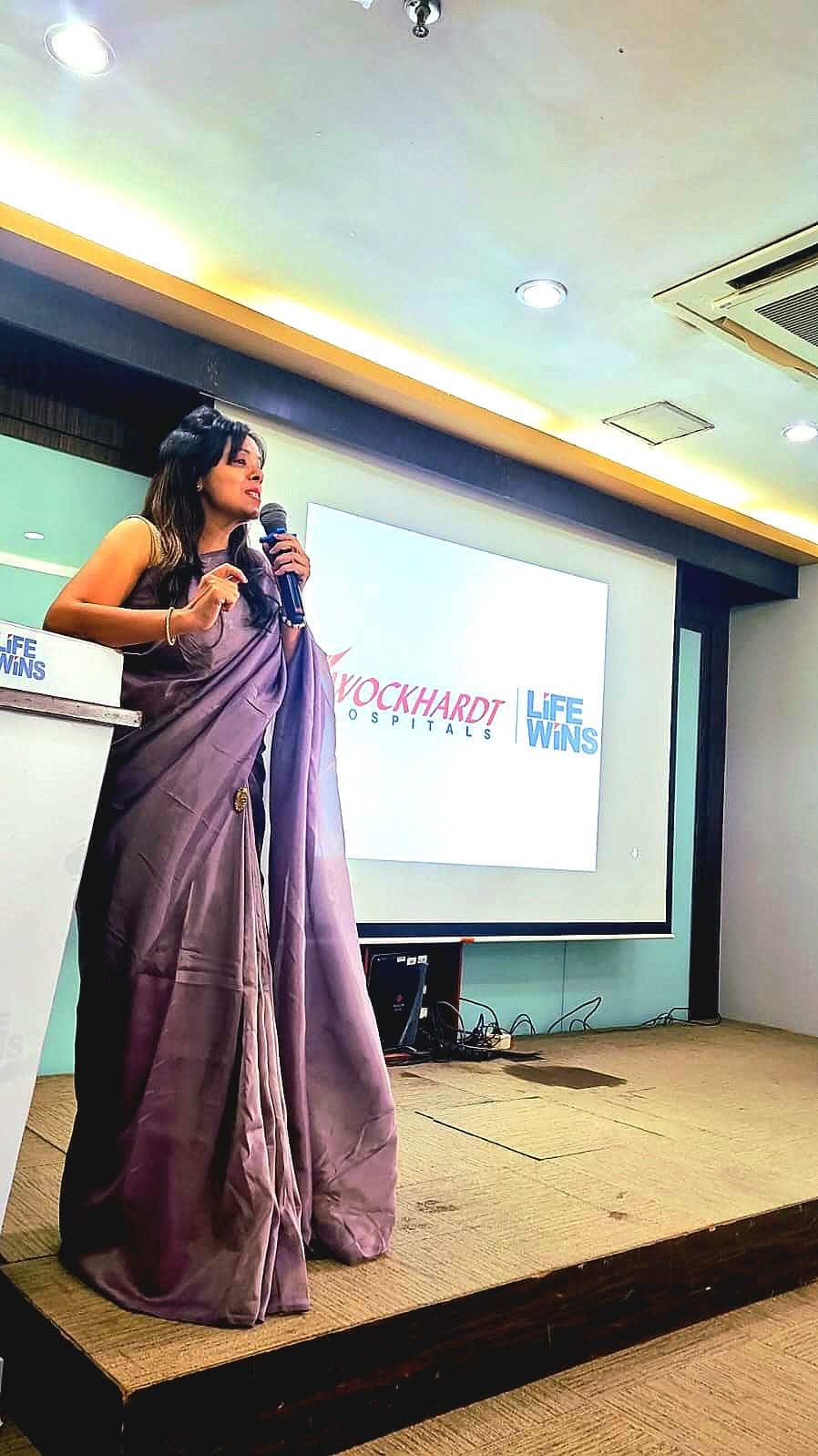 Speaking at Wockhardt Hospitals — Life Wins